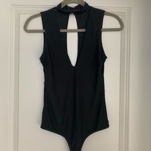 Black Choker Bodysuit